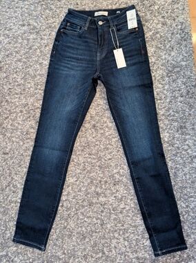 Warp + Weft Dark Twilight mid rise Skinny Jeans - Size 26 / US 2–4
